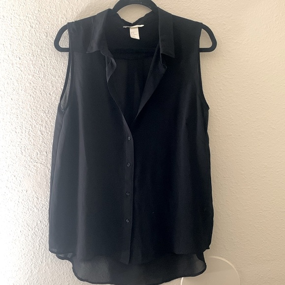 H&M Transparent black blouse - Picture 1 of 4